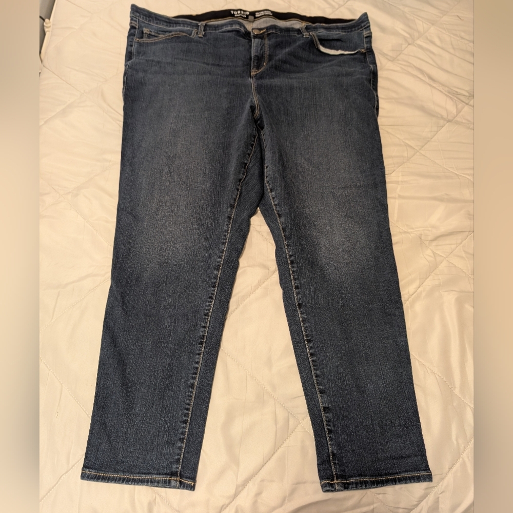 Torrid Dark Blue Skinny Jeans